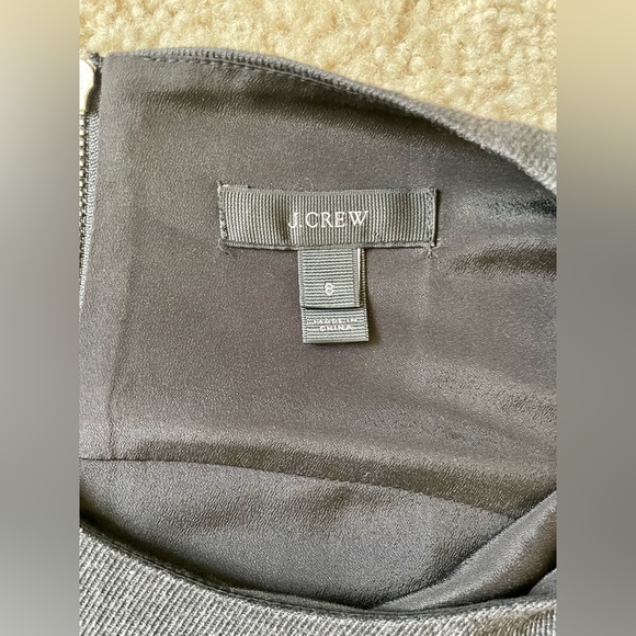 J.Crew sleeveless dress. Faux leather pockets. Dark grey size 8 - Picture 10 of 15